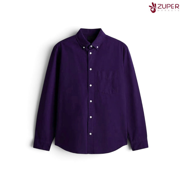 Deep Purple Full-Sleeve Casual Shirt