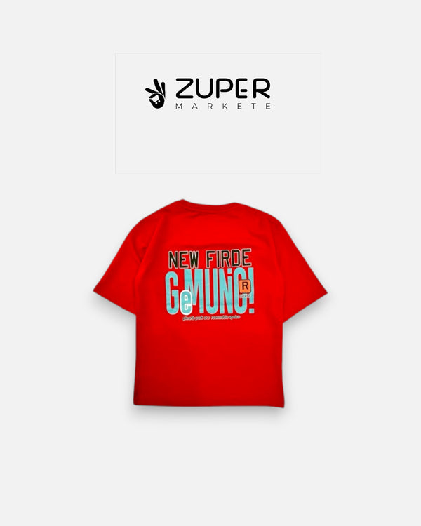 New Fire Graphic Red T-Shirt