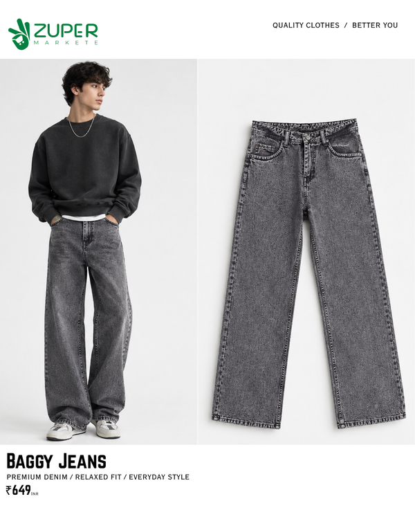 Baggy Jeans – Grey