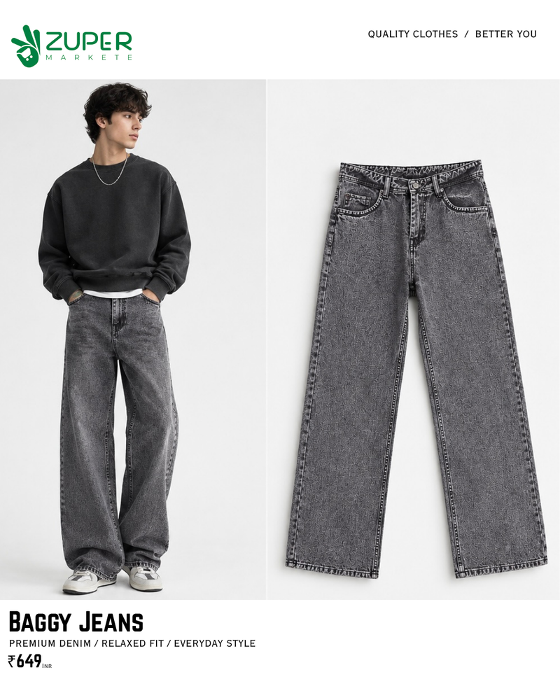 Baggy Jeans – Grey